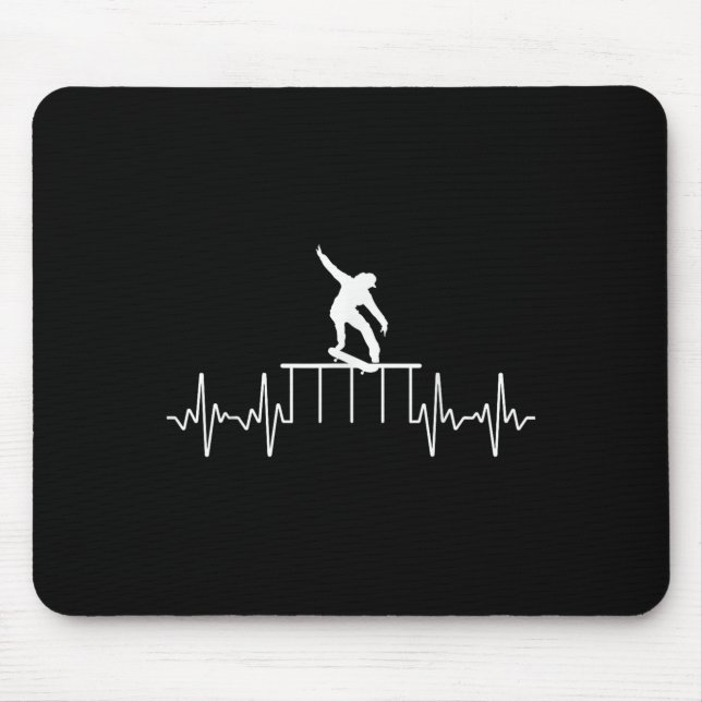 Cool Skateboard Art For Men Women Skateboarding Sk Mouse Pad (Front)