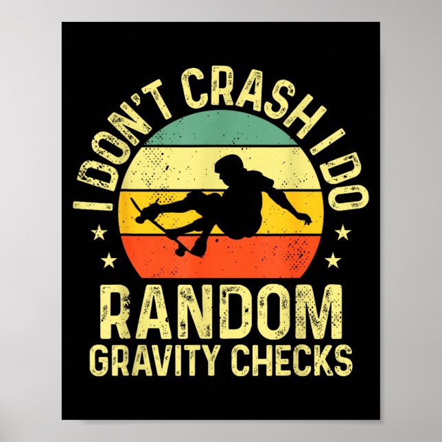 Cool Skateboard Art For Men Women Skateboarding Sk Poster (Front)