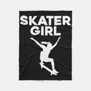 Cool Skateboard Art For Teen Girls Kids Skateboard Fleece Blanket