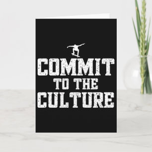 Cool Skateboarder Love Skateboarding Culture Stree Card