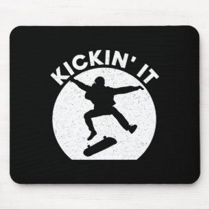 Cool Skateboarding Art For Men Women Skateboarder Mouse Pad