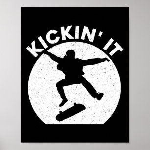 Cool Skateboarding Art For Men Women Skateboarder Poster
