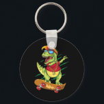 Cool Skateboarding Dinosaur Skater Dabbing T Rex S Key Ring<br><div class="desc">Cool Skateboarding Dinosaur Skater Dabbing T Rex Skateboard</div>