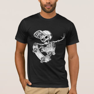 Cool Skater Skeleton - Grunge & Emo Streetwear T-Shirt