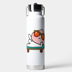 Cool skaterboard moment water bottle