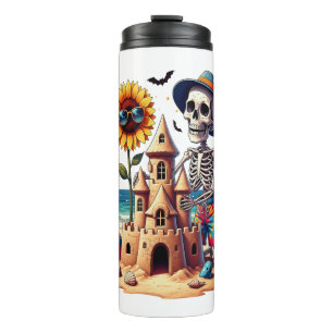 Cool Skeleton at the Beach Thermal Tumbler