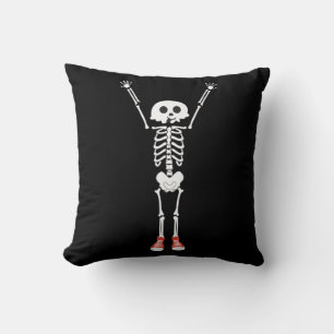 Cool Skeleton Halloween Design Cushion