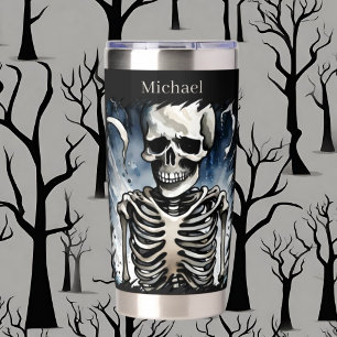 Cool skeleton lovers add name insulated tumbler