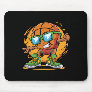 Cool Sketll Cartoon In Shades Sporty Fun Mouse Pad