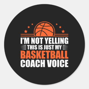 Cool Sketll Coach For Men Women Team Sketll Coachi Classic Round Sticker