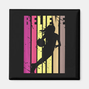 Cool Sketll Girls Birthday Player Vintage Retro St Magnet