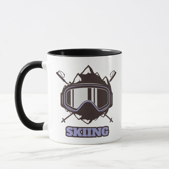 Cool Ski Helmet  Mug (Left)