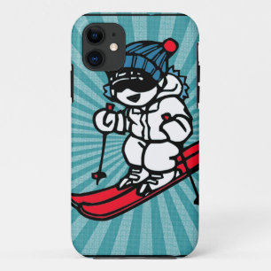Cool Skier skiing lover skiing gift for skier iPhone 11 Case