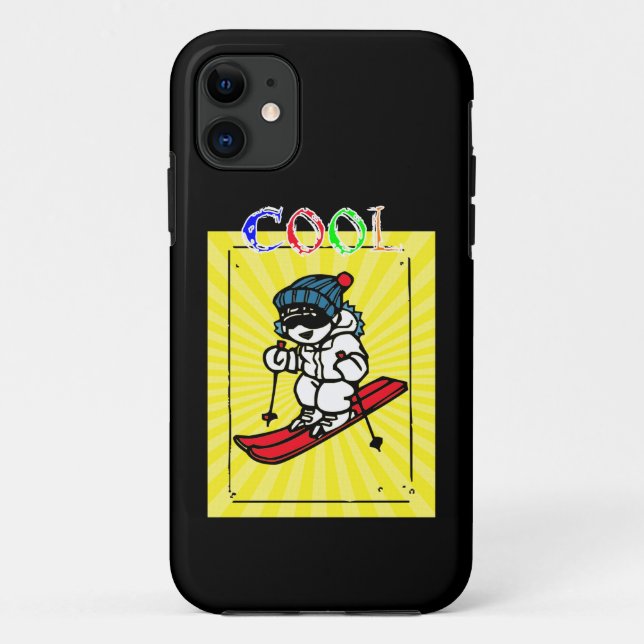 Cool Skier | Skiing lovers | skiing gift | skiing Case-Mate iPhone Case (Back)