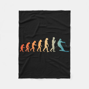 Cool Skiing Art For Men Women Skiing Themed Ski Lo Fleece Blanket