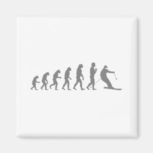 Cool Skiing Art For Men Women Skiing Themed Ski Lo Magnet
