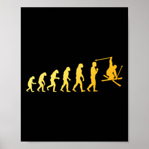 Cool Skiing Art For Men Women Skiing Themed Ski Lo Poster