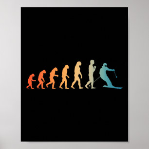 Cool Skiing Art For Men Women Skiing Themed Ski Lo Poster