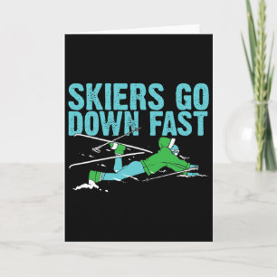 Cool Skiing Design For Men Women Nordic Skiing Ski Card