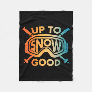 Cool skiing design for men women ski skier snow fleece blanket