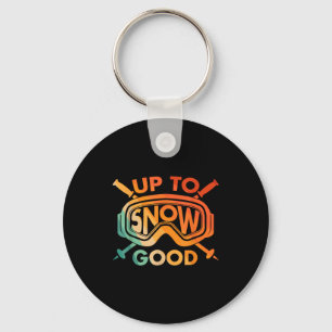 Cool skiing design for men women ski skier snow key ring