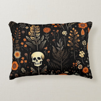Cool Skull Halloween Pattern Decorative Cushion