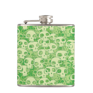 Cool skulls hip flask