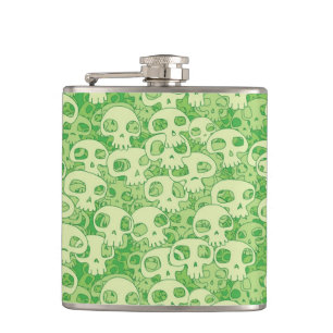 Cool skulls hip flask