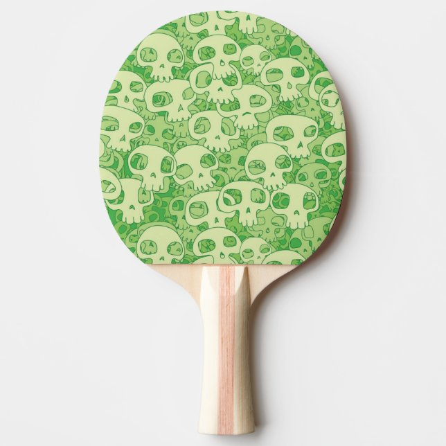 Cool skulls ping pong paddle (Front)