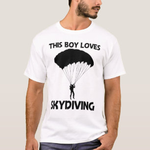 Cool Skydiving For Boys Kids Skydiver Parachute T-Shirt