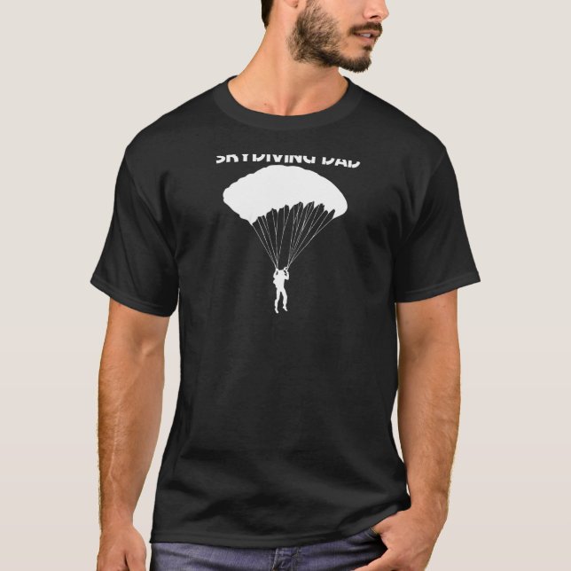 Cool Skydiving  For Dad Father Skydiver Parachute  T-Shirt (Front)