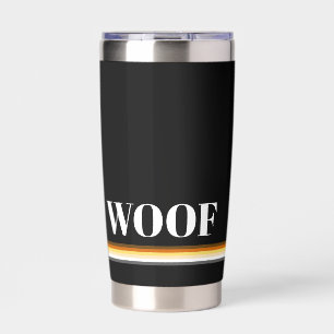 Cool slick and elegant Gay Bear Pride flag woof Insulated Tumbler