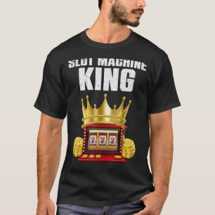 Cool Slot Machine Lovers Design For Men Boys Casin T-Shirt