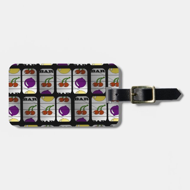 Cool Slot Machine Pattern Luggage Tag (Front Horizontal)