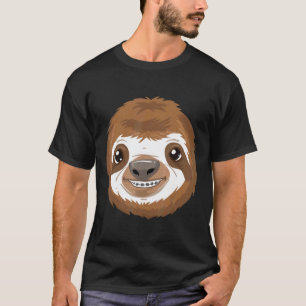 Cool Sloth With Dental Braces Funny Animal Teeth S T-Shirt