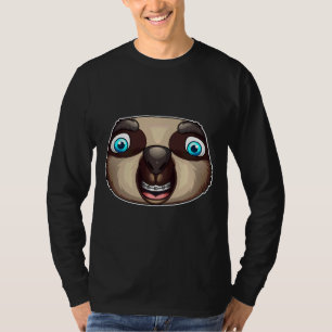 Cool Sloth With Dental Braces Funny T-Shirt