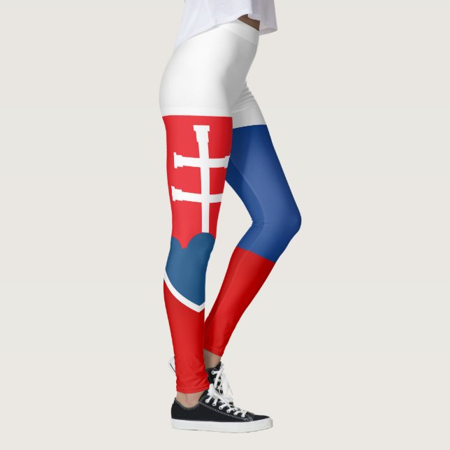 Cool Slovakia Flag Fashion Leggings (Right)