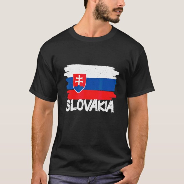 Cool Slovakia Flag T-Shirt (Front)
