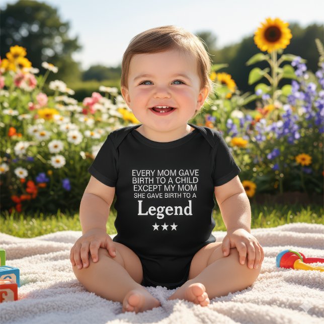Cool Smart Cute Funny Quotes Baby Bodysuit (Creator Uploaded)