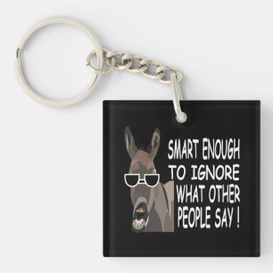Cool Smart Donkey Key Ring