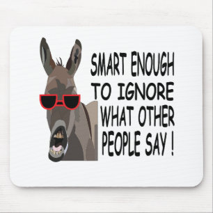 Cool Smart Donkey Mouse Pad