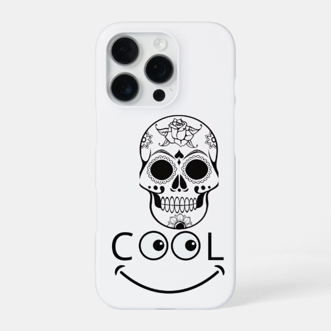 Cool Smiley Face  iPhone Case (Back)