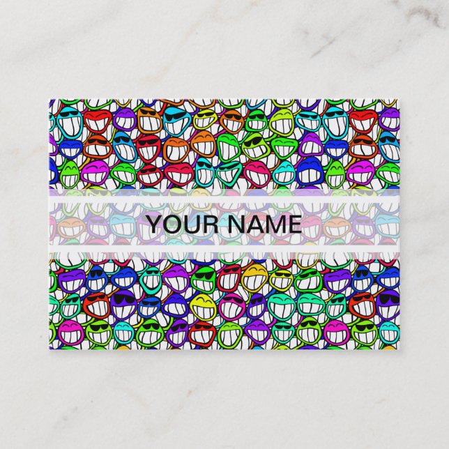 COOL SMILING FACES GROUP BUSINESS CARD (Front)