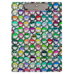 COOL SMILING FACES GROUP CLIPBOARD