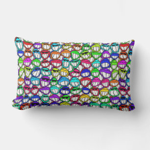 COOL SMILING FACES GROUP I + your idea Lumbar Cushion