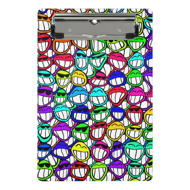 COOL SMILING FACES GROUP I + your idea Mini Clipboard (Front)