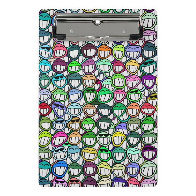 COOL SMILING FACES GROUP II + your idea Mini Clipboard (Front)