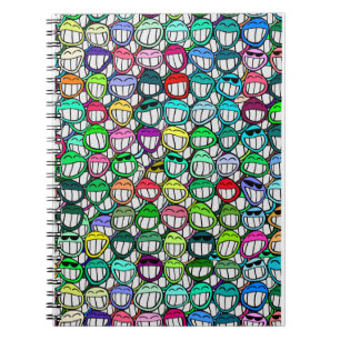 COOL SMILING FACES GROUP NOTEBOOK
