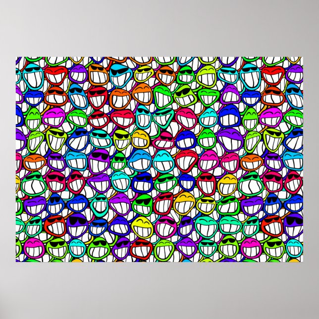 COOL SMILING FACES GROUP POSTER (Front)