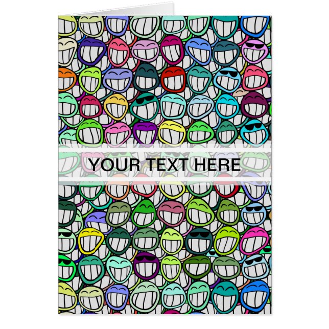 COOL SMILING FACES GROUP + your text (Front)
